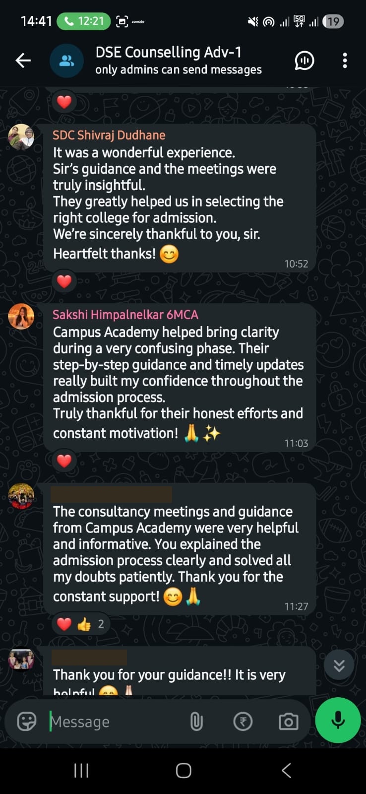 Student Feedback 3
